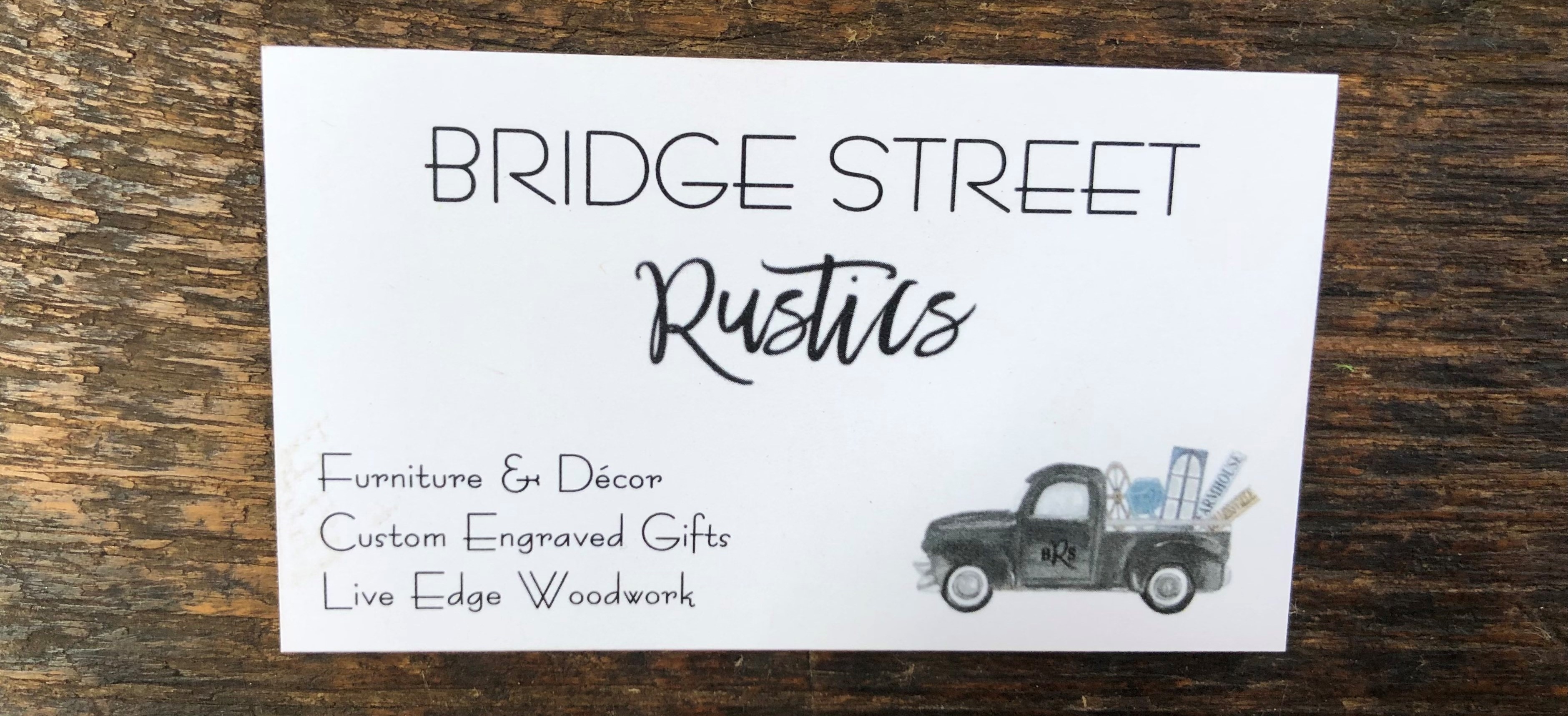 Bridge Street Rustics Business Card